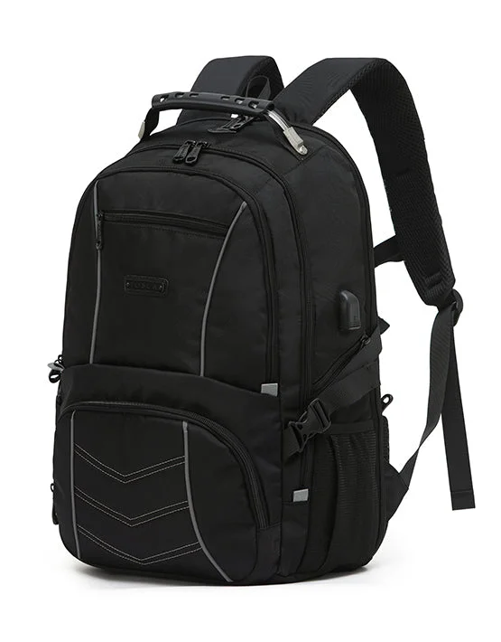 Mesh - lined 13.3 - inch laptop backpack for breathability during long tripsTosca - TCA938 Deluxe Laptop Backpack - Black