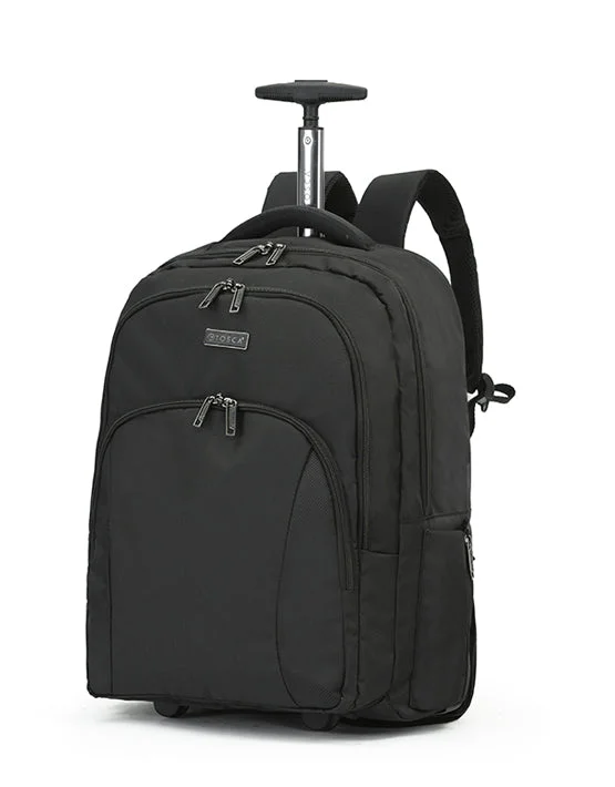 Collapsible 12 - inch laptop backpack for storage convenienceTosca - TCA601 Oakmont Trolley Backpack - Black