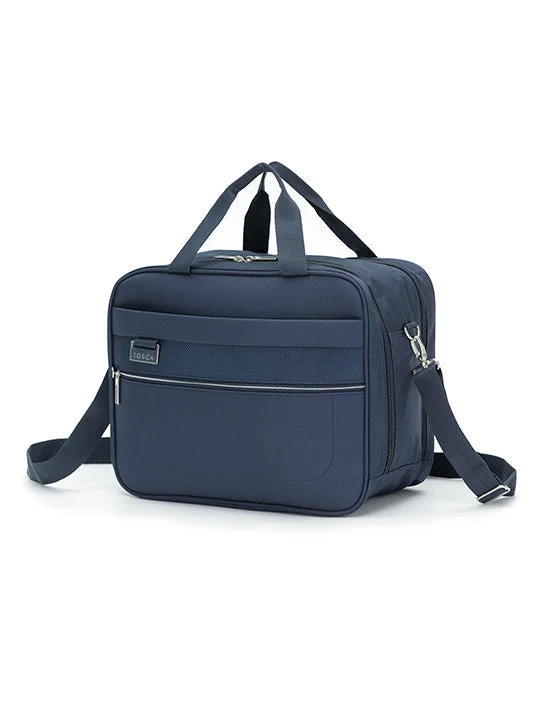 Anti - scratch nylon 17.3 - inch laptop sleeve for protection on the goTosca - TCA720-Tote Vega 40cm Tote cabin bag - Navy