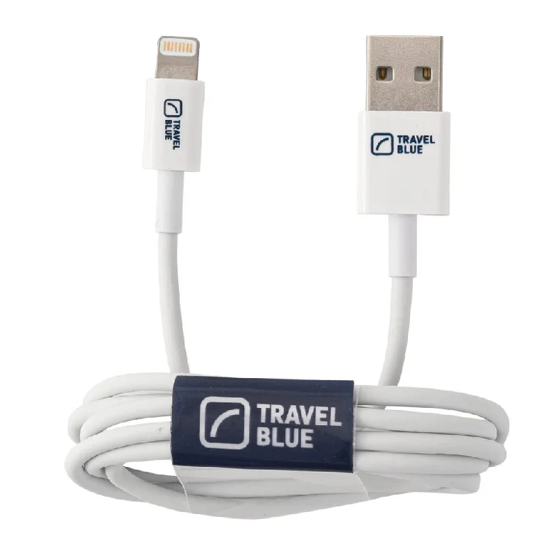 Compact 11 - inch laptop shoulder bag for daily errandsTravel Blue - USB-A to Lightning 1m Cable - White