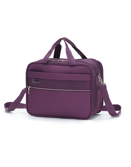 Water - resistant neoprene laptop sleeve for 12 - inch laptops in travelTosca - TCA720-Tote Vega 40cm Tote cabin bag - Plum