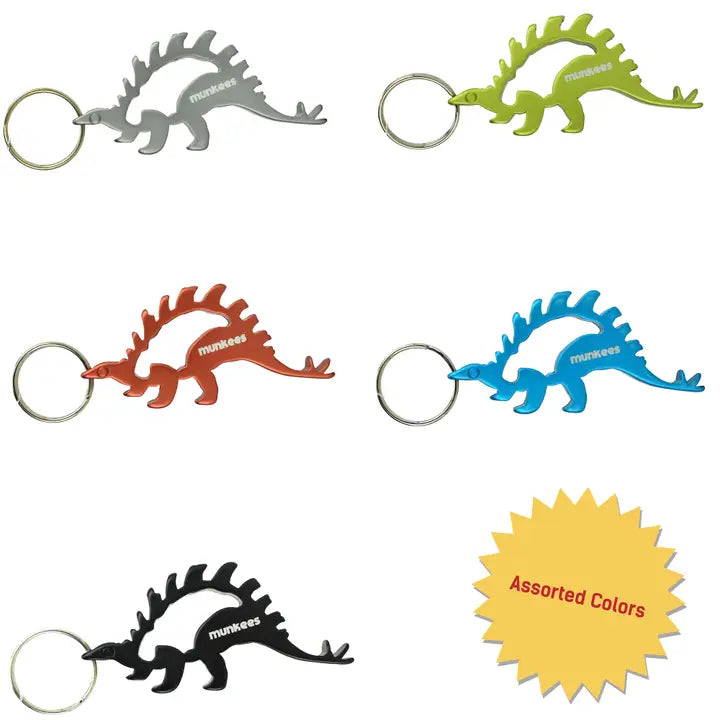 Adjustable Luggage Straps in Pink with Reflective Stripes for Night TravelDinosaur Bottle Opener Keychain- Stegosaurus- $8