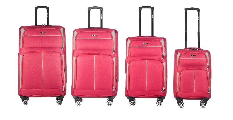 Compression Packing Cubes in Black and White for Saving Luggage SpaceStar collection red luggage Set(20/26/28/30")