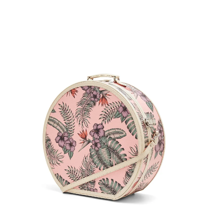 Adjustable Luggage Straps in Pink with Reflective Stripes for Night TravelThe Botanist - Pink Hatbox Deluxe