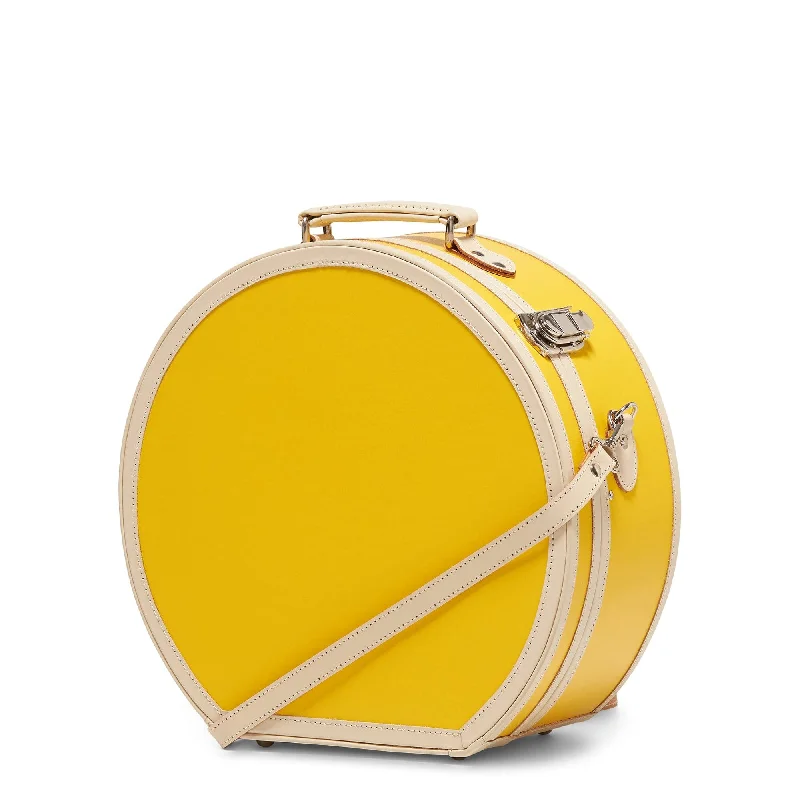 Travel Shoe Bags in Polyester with Ventilation Holes in KhakiThe Correspondent - Canary Yellow Hatbox Large