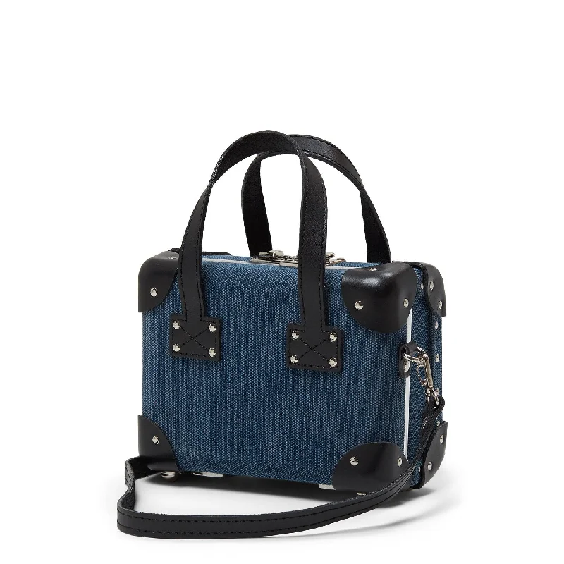 Detachable Travel Bag Shoulder Straps in Beige with Cushioned PadsThe Editor - Navy Mini