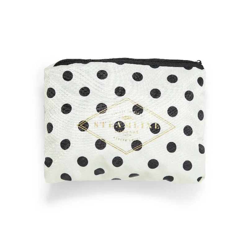 Travel Shoe Bags in Polyester with Ventilation Holes in KhakiThe Polka Dots Protective Cover - Carryon Size