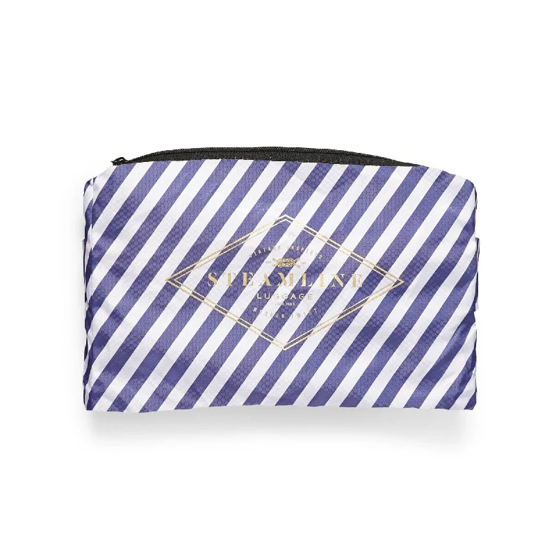 Travel Shoe Bags in Polyester with Ventilation Holes in KhakiThe Signature Stripe Protective Cover - Stowaway Size