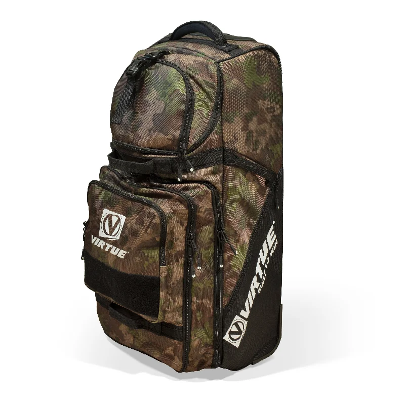 Travel Neck Pillow Covers in Soft Fleece in Gray for ComfortVirtue High Roller V4 Gear Bag - Reality Brush Camo