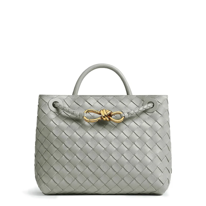 Geometric - Printed Tote Bag in Multicolor for a Contemporary and Trendy OutfitSmall Andiamo, Agate Grey