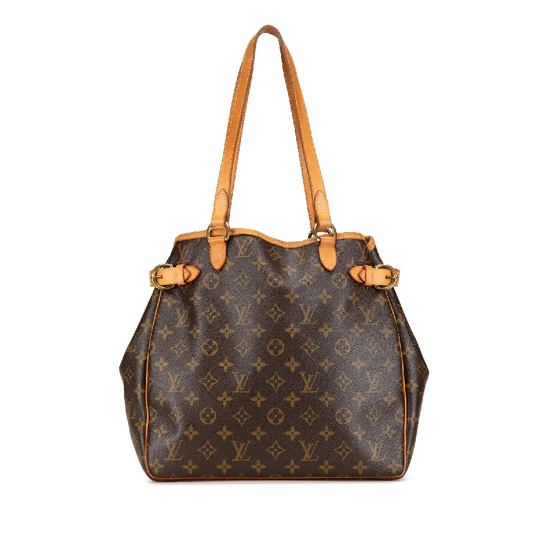 Women's Tote Bag with Zipper Closure in Red for Secure StorageBrown Louis Vuitton Monogram Batignolles Vertical Tote