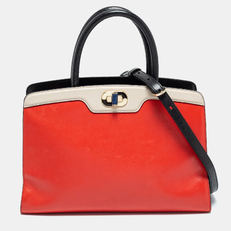 Geometric - Printed Tote Bag in Multicolor for a Contemporary and Trendy OutfitBvlgari Multicolor Leather Isabella Rossellini Tote