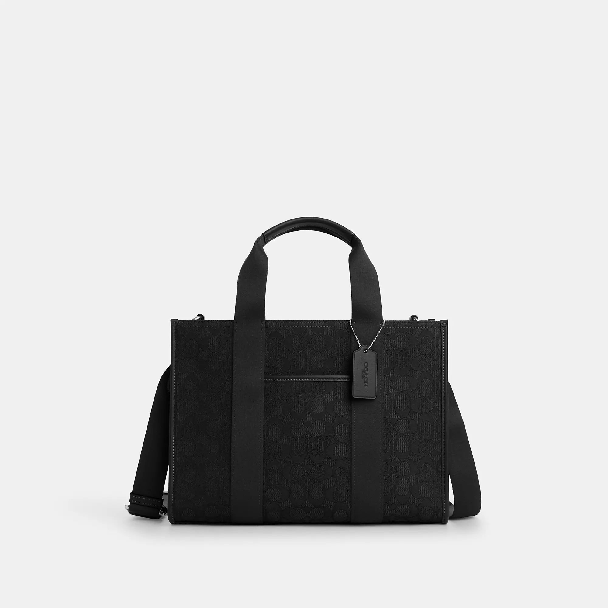 Tote Bag with RFID - Blocking Pocket in Black for Protecting Your Cards and InformationCoach Outlet Smith Tote Bag In Signature Jacquard