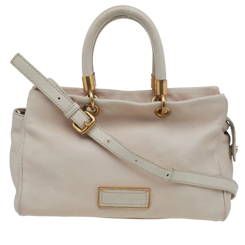 Metallic Tote Bag in Rose Gold with Chain Handles for a Glamorous Night OutMarc By Marc Jacobs Cream Leather Small Too Hot To Handle Tote