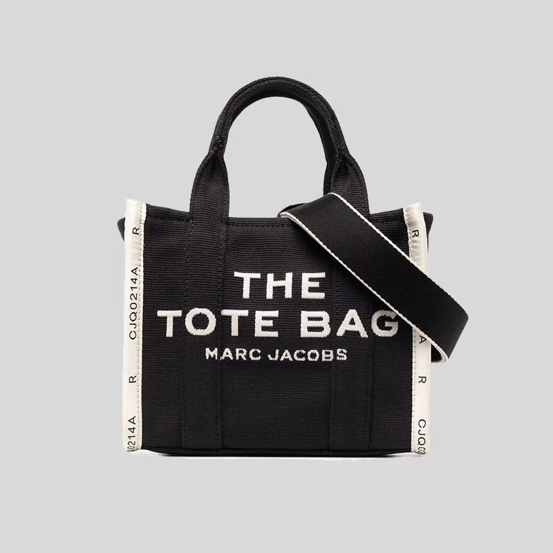 Tote Bag with RFID - Blocking Pocket in Black for Protecting Your Cards and InformationMarc Jacobs The Jacquard Small Tote Bag Black M0017025