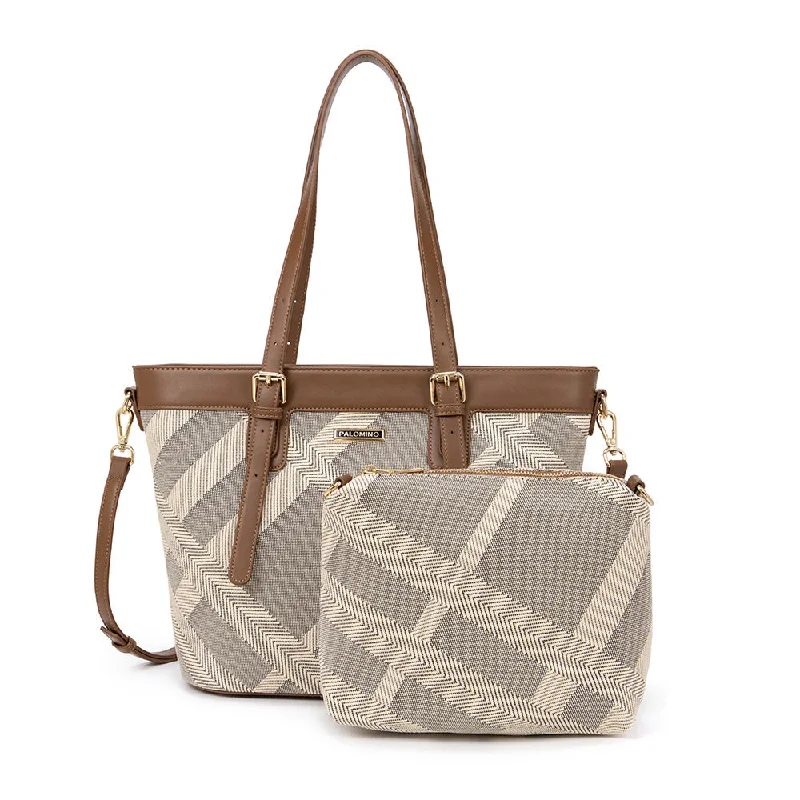 Geometric - Printed Tote Bag in Multicolor for a Contemporary and Trendy OutfitPalomino Cleo Totebag - Khaki