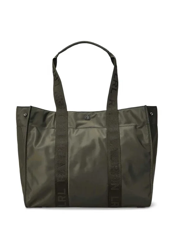 Tote Bag with RFID - Blocking Pocket in Black for Protecting Your Cards and InformationRalph Lauren Stevie Water Repellent Tote Bag, Green