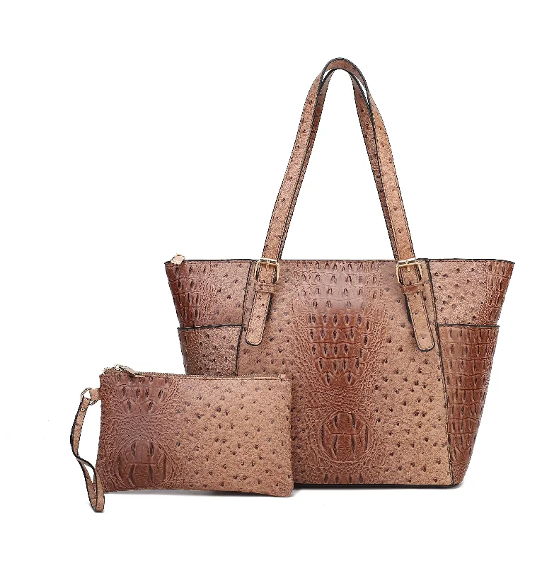 Small Vegan Leather Tote Bag in Blush Pink with Gold - Tone Hardware for a Feminine and Stylish AccessoryTessa Tote bag