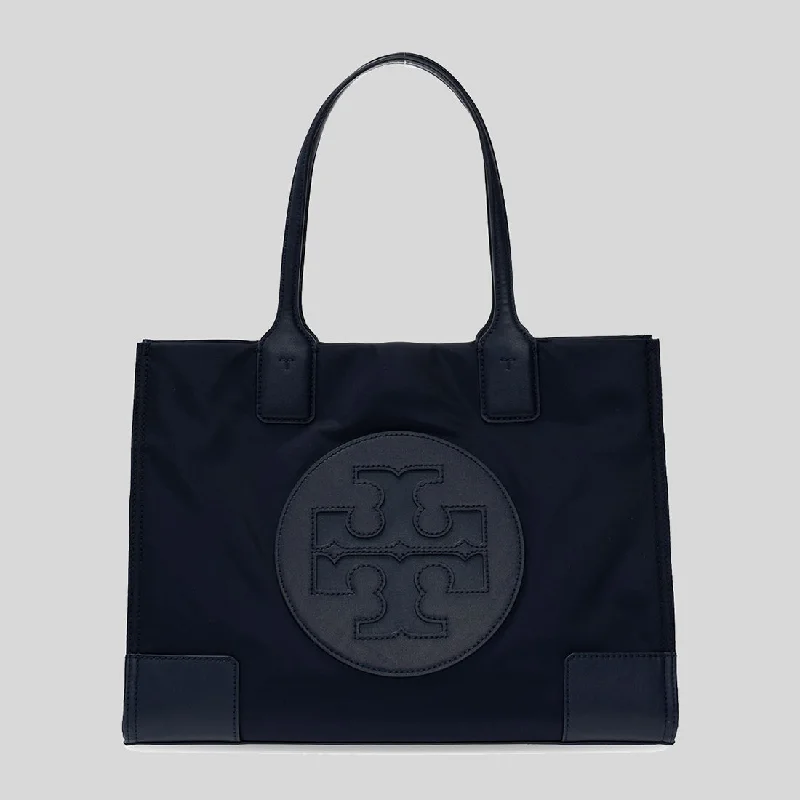 Women's Tote Bag with Detachable Pouch in Purple for Added ConvenienceTory Burch Small Ella Tote Bag Tory Navy 88578