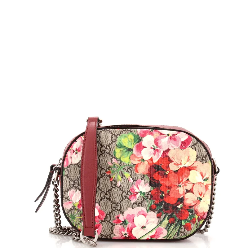 Geometric - Printed PVC Crossbody Bag in Multicolor for Trendy Street StyleChain Crossbody Bag Blooms Print GG Coated Canvas Mini