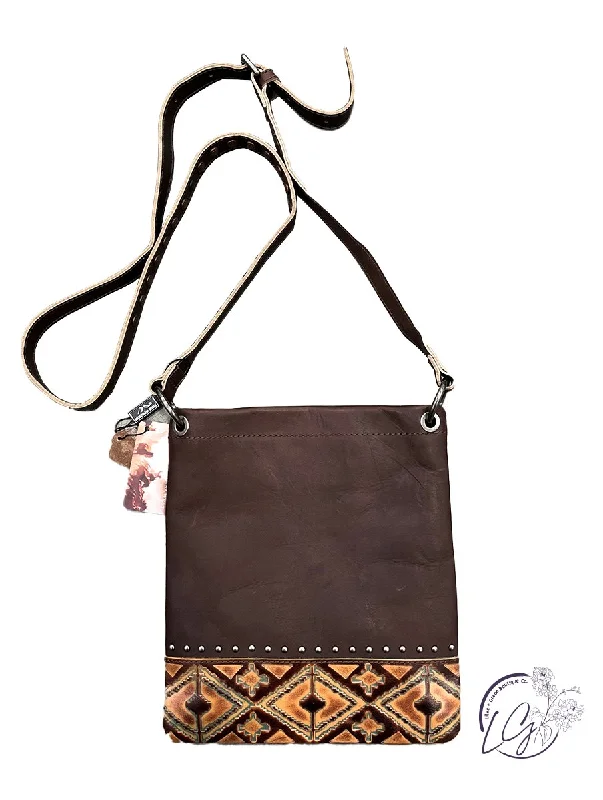 Large Faux Leather Crossbody Bag in Brown with Tassel Details for Casual TravelReal Leather Shoulder/Crossbody Bag