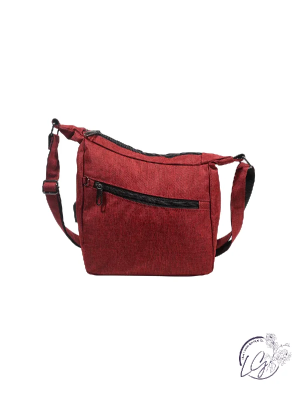 Plus - size Women's Crossbody Bag in Burgundy for Ample StorageAnti Theft Crossbody Bag