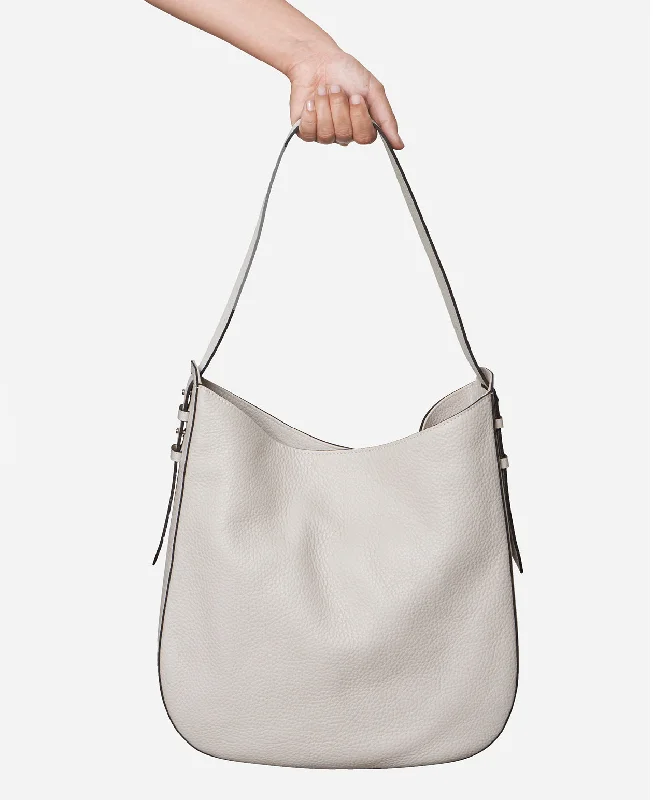 Quilted Leather Crossbody Bag in Cream for a Classic and Elegant AppearanceFARRAH hobo bag - Oat