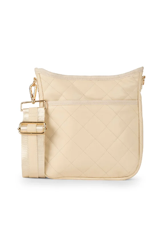 Geometric - Printed PVC Crossbody Bag in Multicolor for Trendy Street StyleJeri Vanilla Crossbody