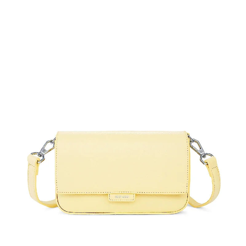 Hand - painted Canvas Crossbody Bag in Yellow for a Unique and Artistic LookLarissa Mini Crossbody Bag