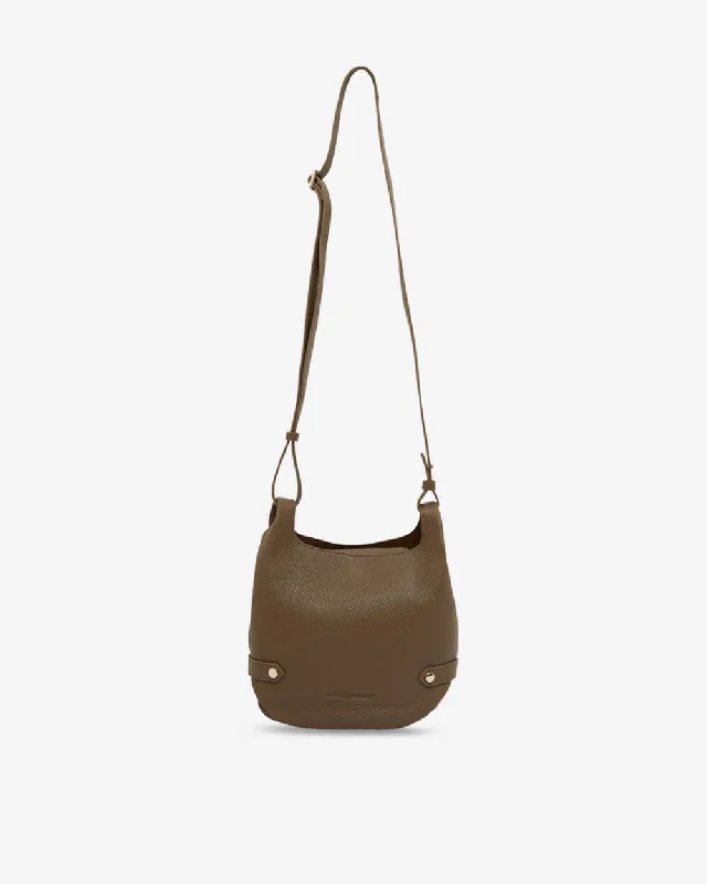 Quilted Leather Crossbody Bag in Cream for a Classic and Elegant AppearanceMatilda - Khaki