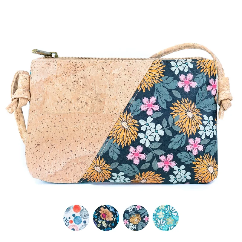 Hand - painted Canvas Crossbody Bag in Yellow for a Unique and Artistic LookMini Cork Crossbody Bag for Women – BAG-2315