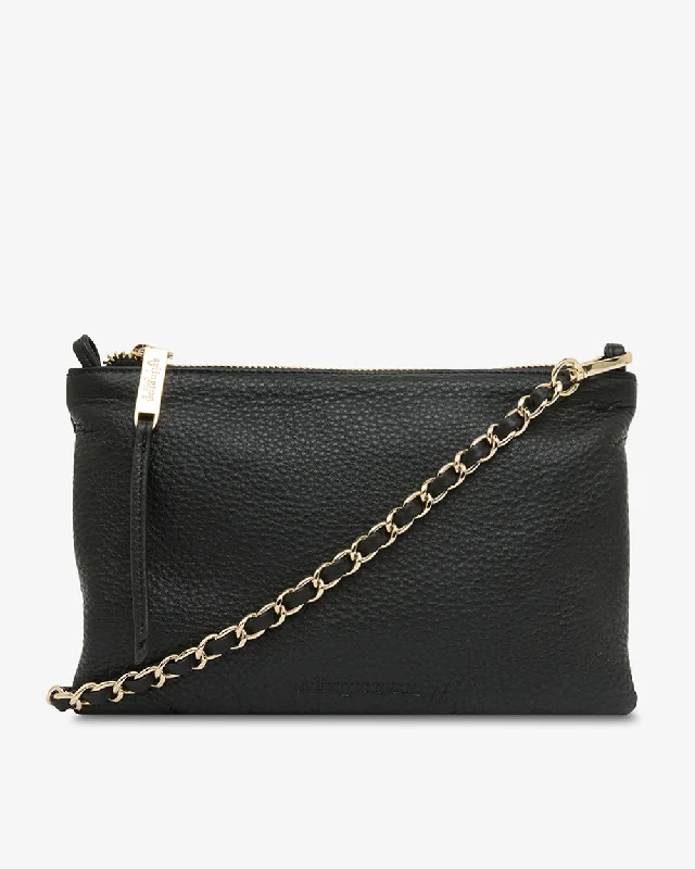 Metallic Crossbody Bag in Silver for New Year's Eve and Special CelebrationsMolly Crossbody - Black