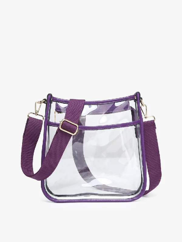 Women's Crossbody Bag with Chain Strap in Gold for a Glamorous TouchPosie Vegan Clear Crossbody