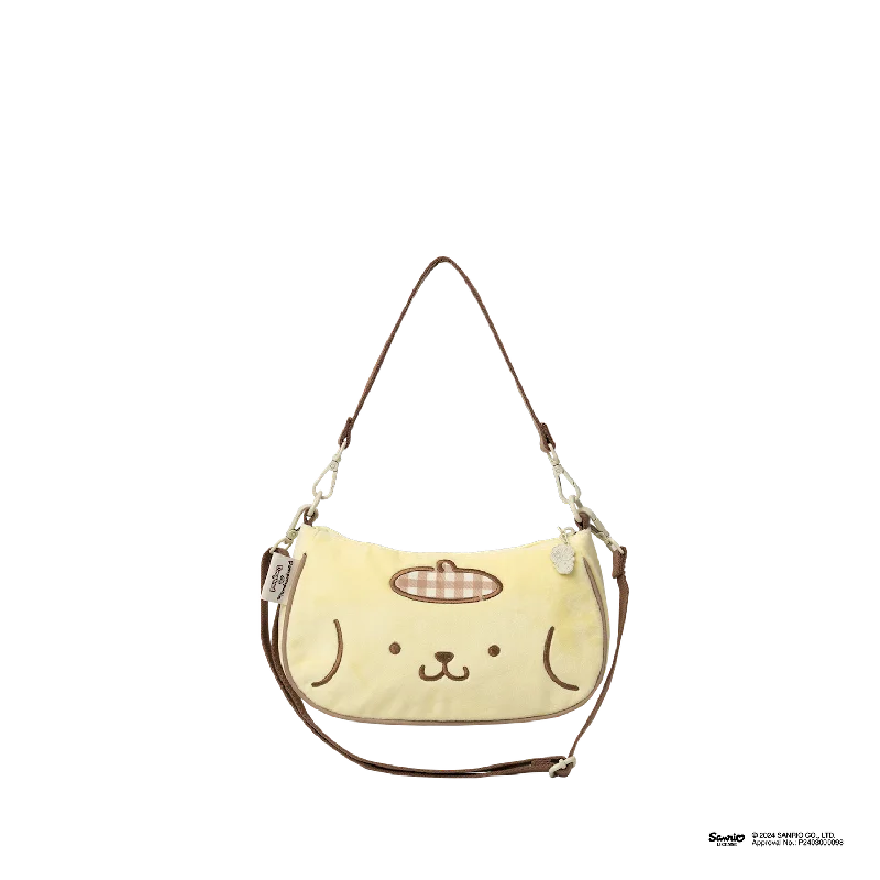 Geometric - Printed PVC Crossbody Bag in Multicolor for Trendy Street StylePriestess Doughnut X Pompompurin Series Crossbody Bag