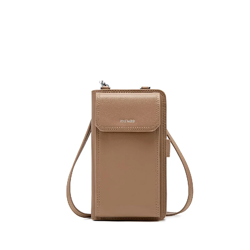 Leather - Trimmed Denim Crossbody Bag in Blue for a Vintage - Inspired LookRae Phone Crossbody Bag