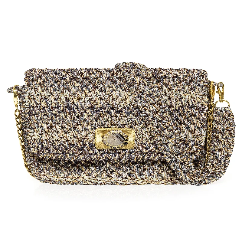 Women's Crossbody Bag with Chain Strap in Gold for a Glamorous TouchRiviera Crossbody - Agate