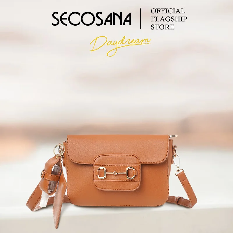 Women's Crossbody Bag with Adjustable Strap in Orange for Customizable ComfortSECOSANA Kaia Sling Bag